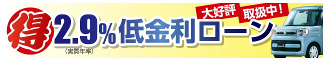 2.9%低金利ローンについて